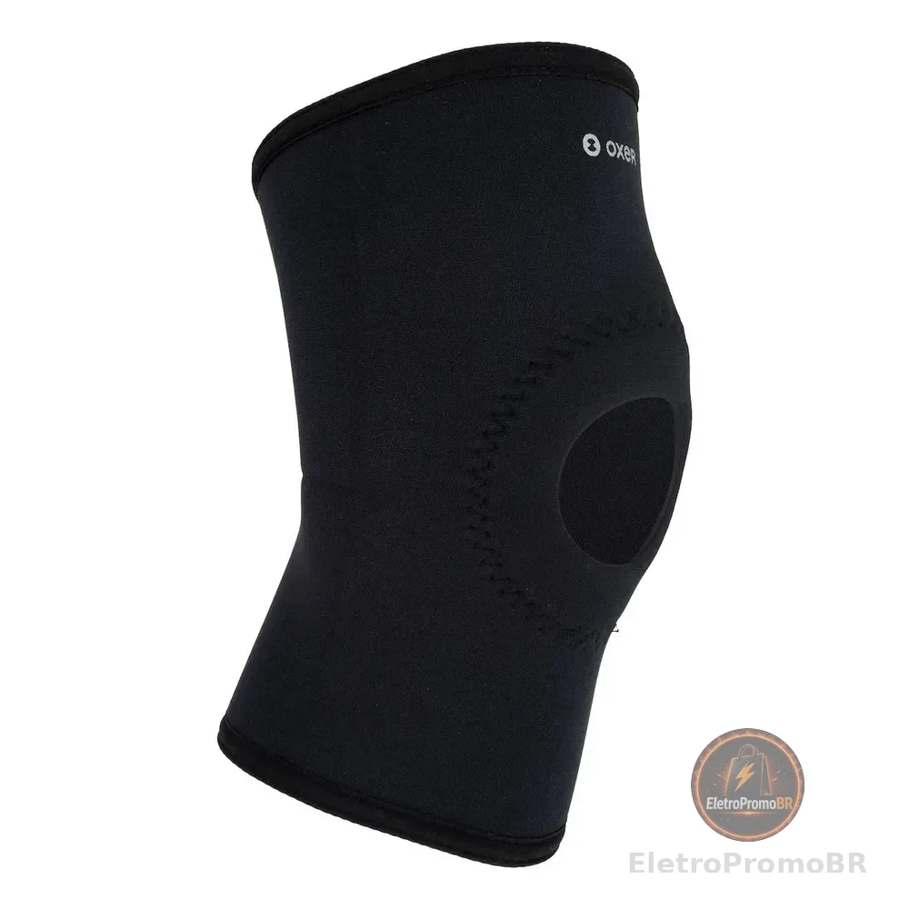 Joelheira Oxer Neoprene Patelar 1 Unidade Adulto Preto M