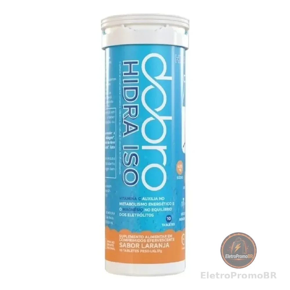 Hidra Iso Repositor Eletrolítico 10 Tabletes Dobro 37g Sabor Laranja