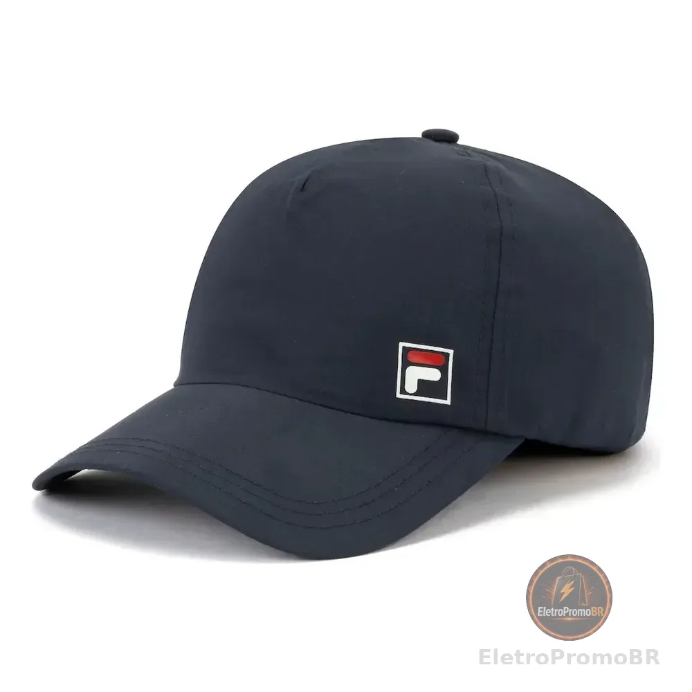 Boné Fila Sport Style Aba Curva Azul-escuro Único Liso