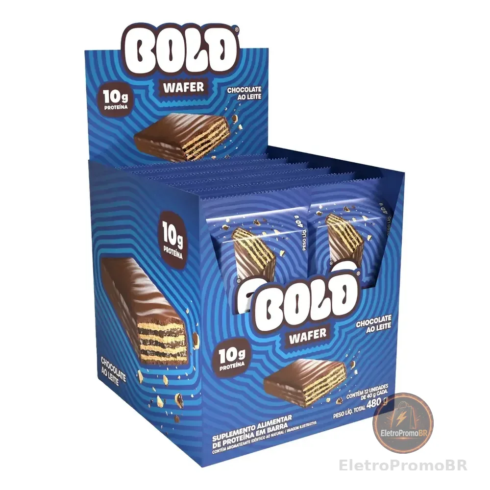 Bold Wafer Chocolate Ao Leite 40g Caixa 12 Unidades