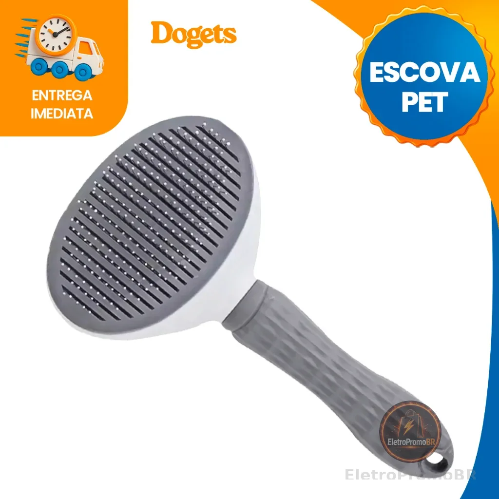 Escova Removedora de Pelos Cachorro Gatos Multifuncional Rasqueadeira Dogets
