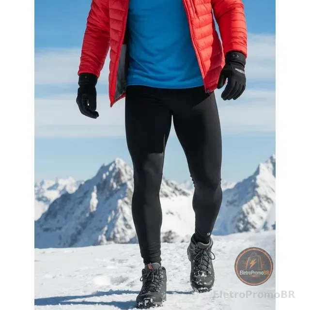 Calça Térmica Masculina Lupo Warm Legging Poliamida Esquenta