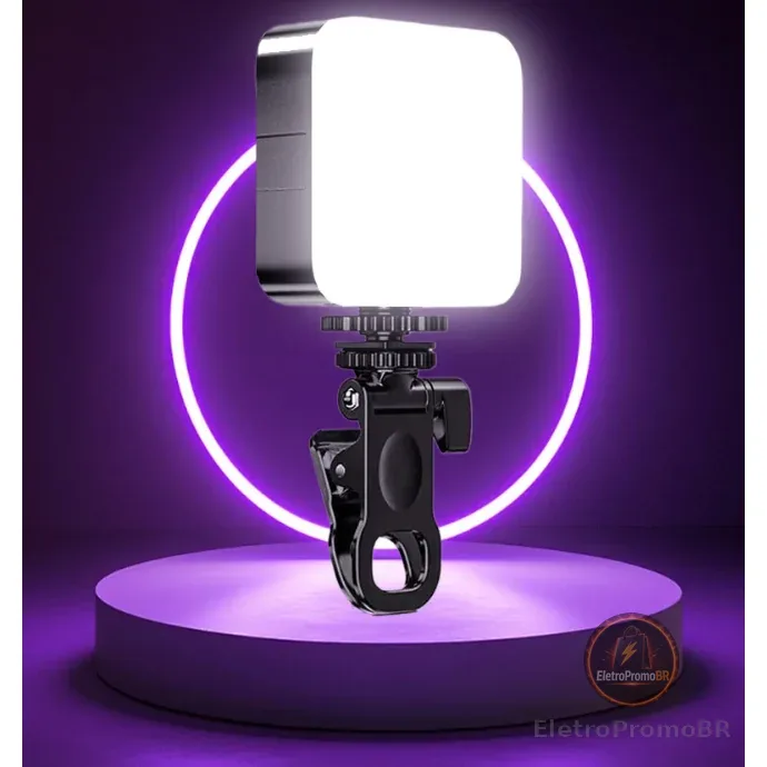 Iluminação Fotográfica Noturna De Preenchimento LED Luz De Vídeo De Lâmpada Portátil De Fotografia Com Clip Com pilha