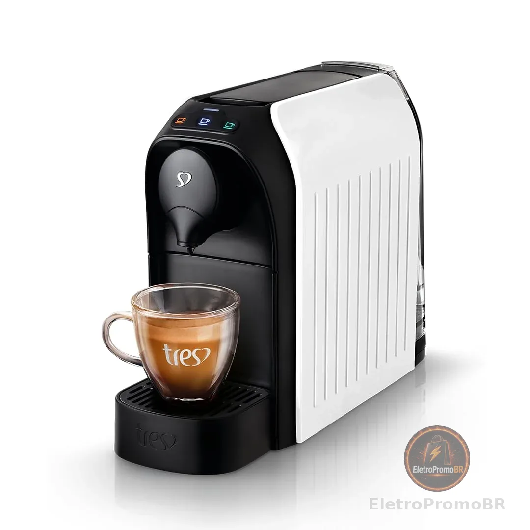 3 Corações TRES Cafeteira Espresso e Multibebida Passione Branca - 127V