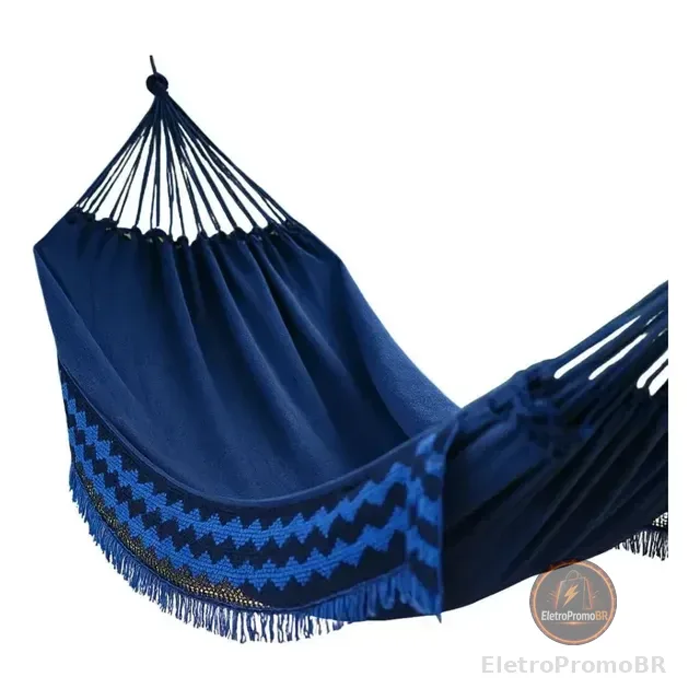 Rede De Dormir Casal Com Detalhes Em Renda Descanso Jeans