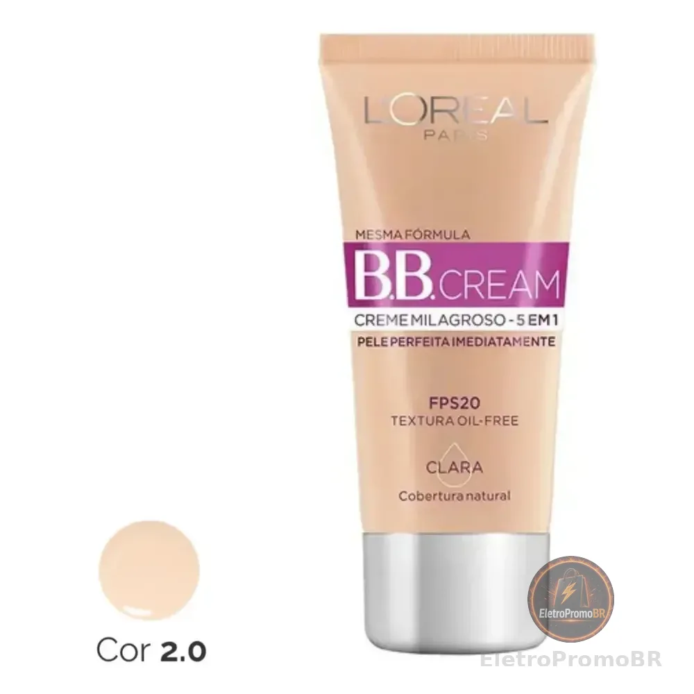 Base Bb Cream L'oréal Paris 5 Em 1 Dermo Expertise Cor Clara Fps 20 30ml