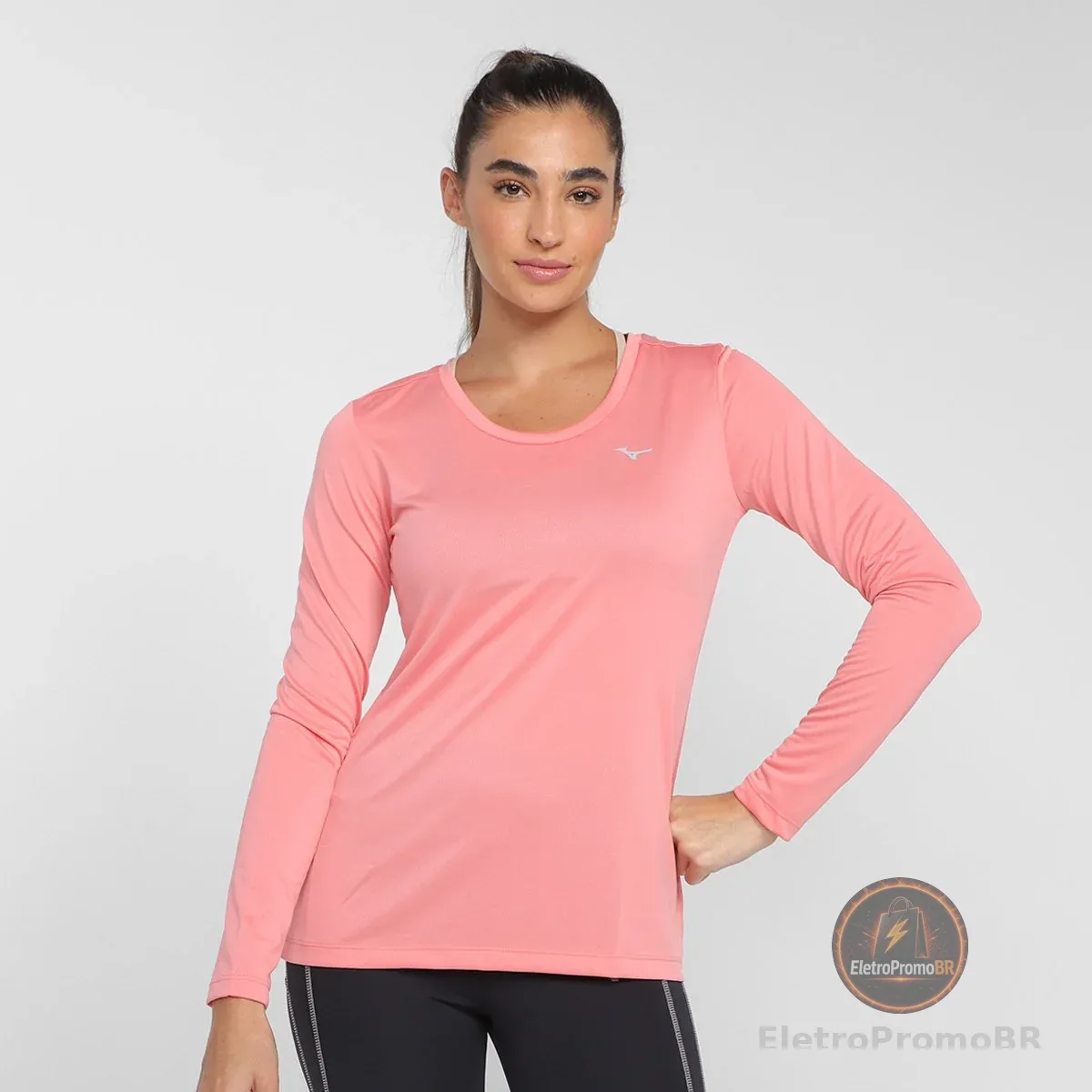 Camiseta Mizuno Nirvana New Manga Longa Feminina