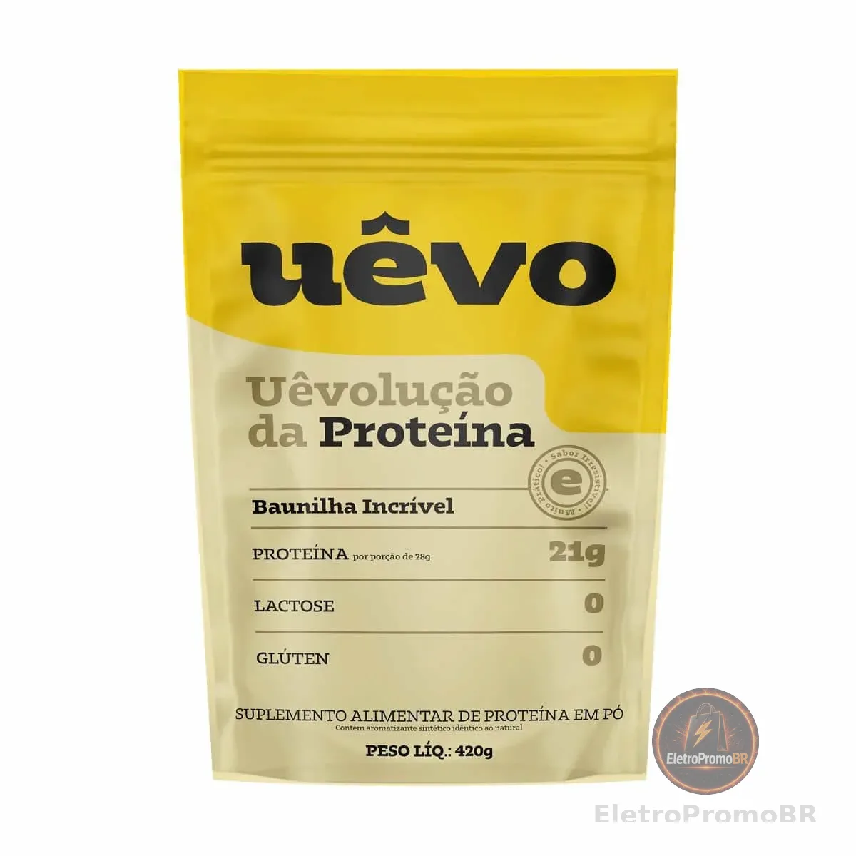 Proteína Uêvo - 420g Refil Baunilha - Uêvo