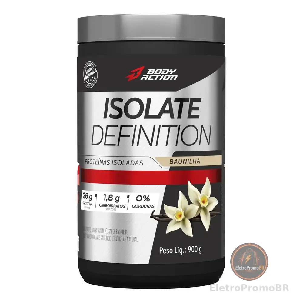 Suplemento De Proteína 26g Por Dose Isolate Definition 900g Sabor Baunilha