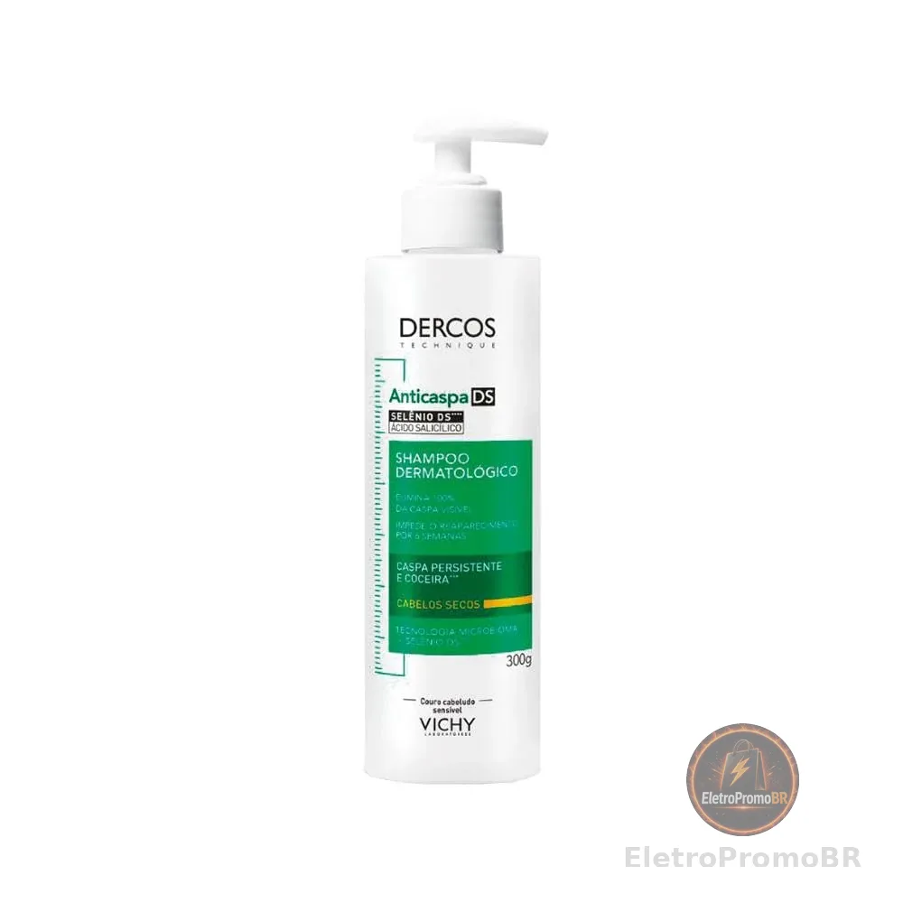 Vichy, Dercos Shampoo Anticaspa Intensivo para Cabelos Secos