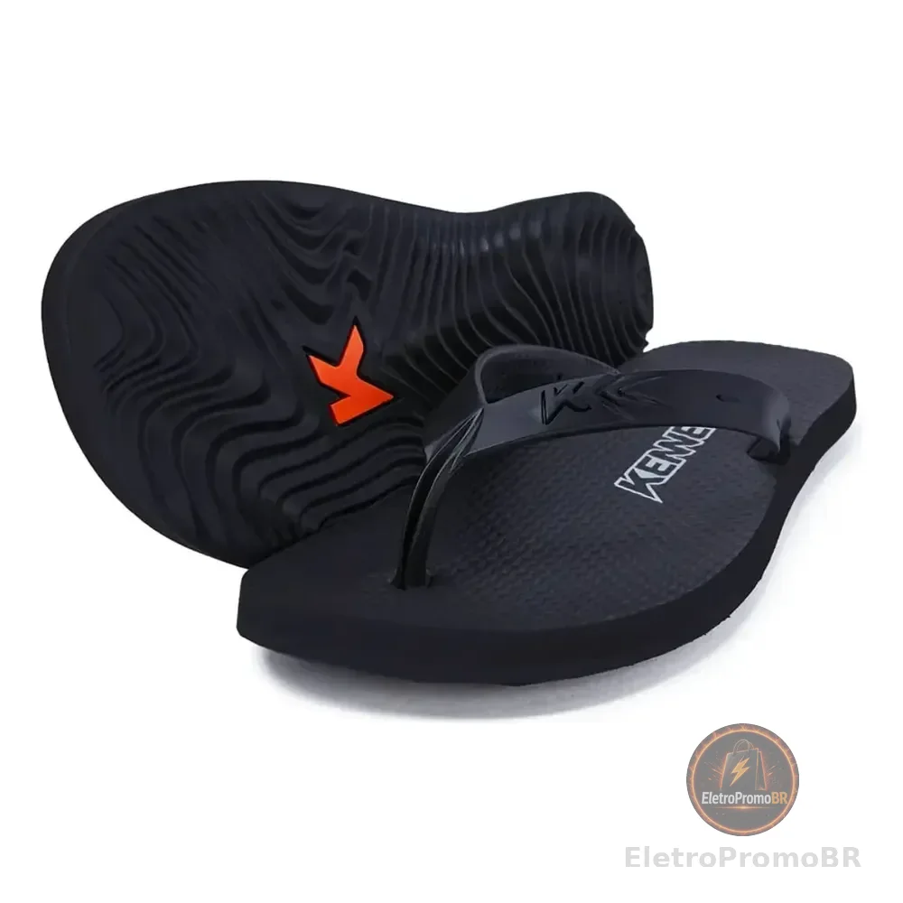 Chinelo Sandália Kenner Summer Preto Preto 38