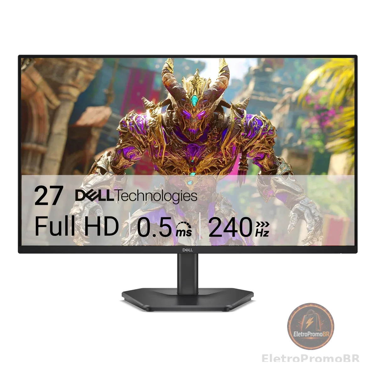 Monitor Dell 27" Full HD (1920 x 1080) - 240Hz - IPS, 99% sRGB, TÜV 3 Estrelas, Conforto Ocular - SE2726HG