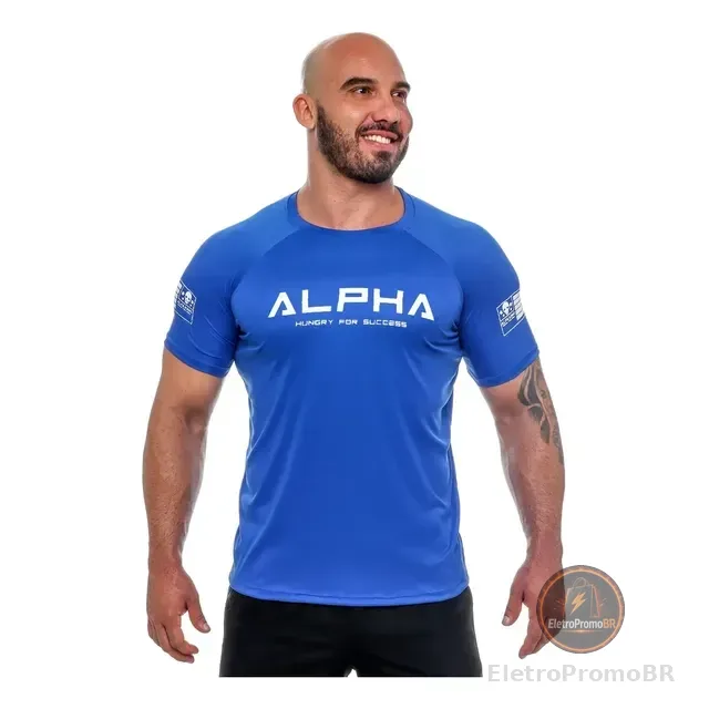 Camiseta Camisa Treino Academia Corrida Musculação Alpha