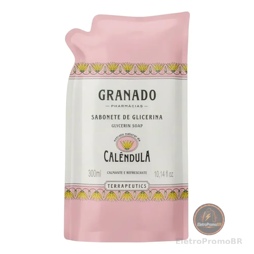 Sabonete Líquido Granado Terrapeutics De Glicerina Calêndula 300ml