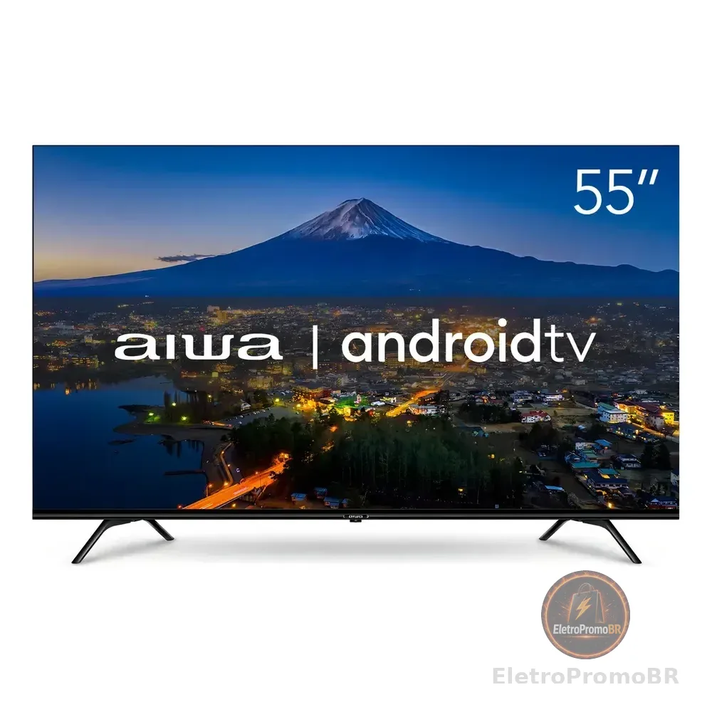 Smart Tv Aiwa 55 Android 4k Borda Ultrafina Dolby Vision&atmos Aws-tv-55-bl-01-a