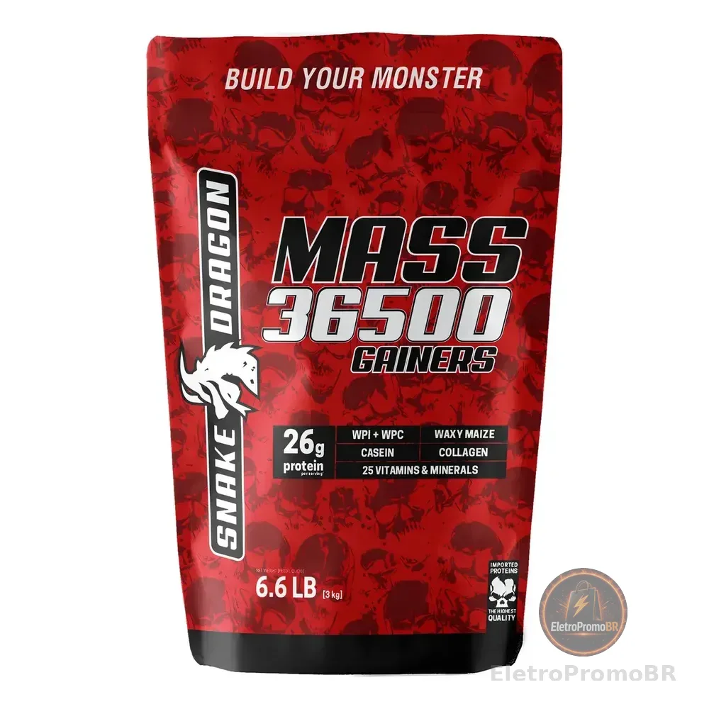 Hipercalórico Furious Nutrition Mass 36500 3kg Sabor Chocolate