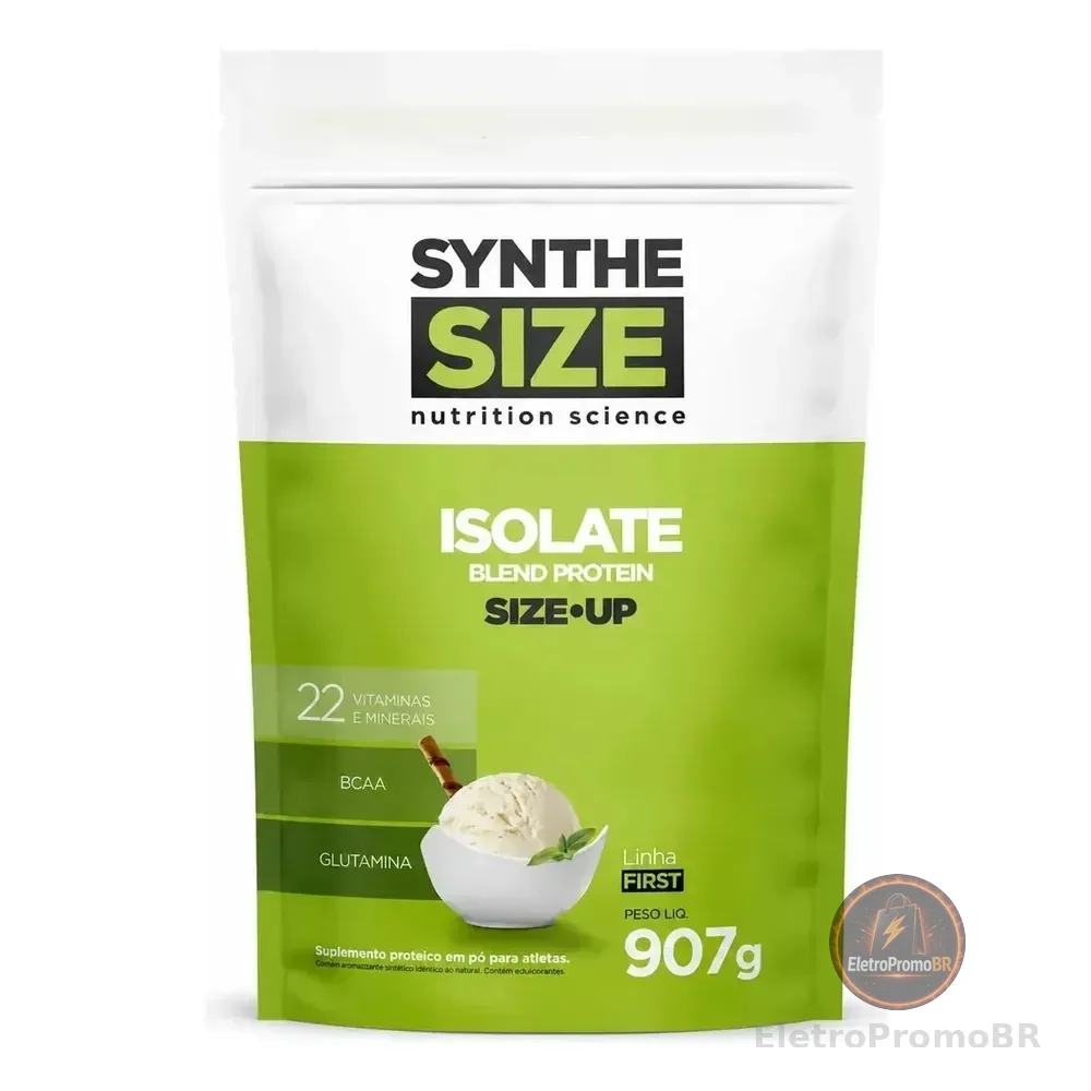 Whey Protein Isolate Blend Synthesize 907g Refil Baunilha