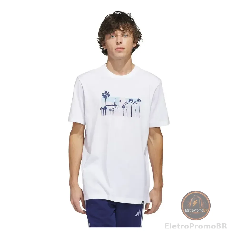 Camiseta Estampada Summer Sunset adidas Branco / White M