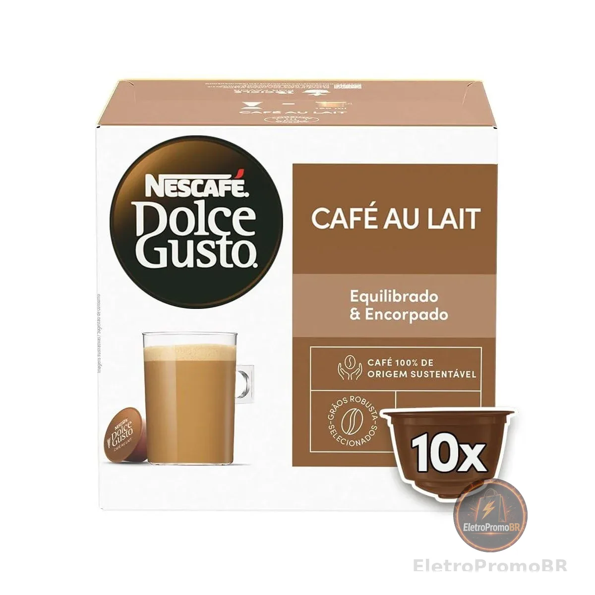 Dolce Gusto Nescafe Café Au Lait 10 Cápsulas- embalagem variável