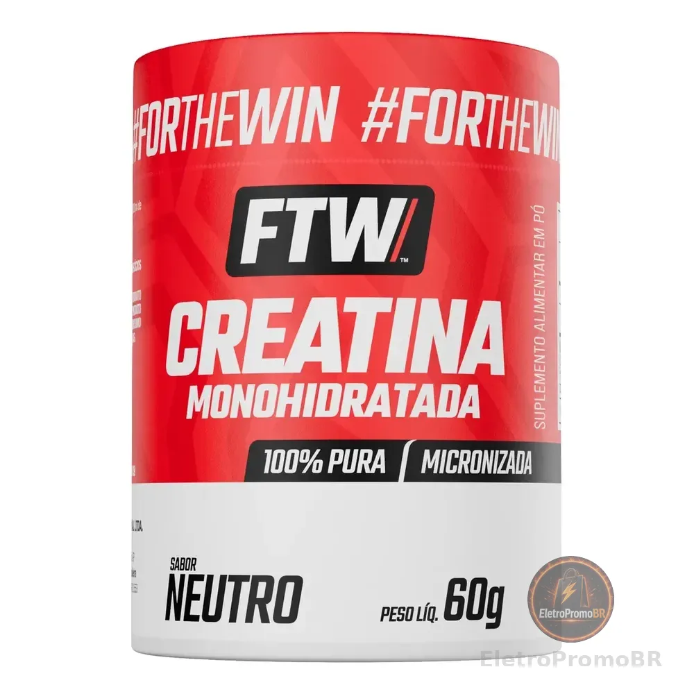 Creatina Monohidratada Pote 60g - Ftw Sem Sabores
