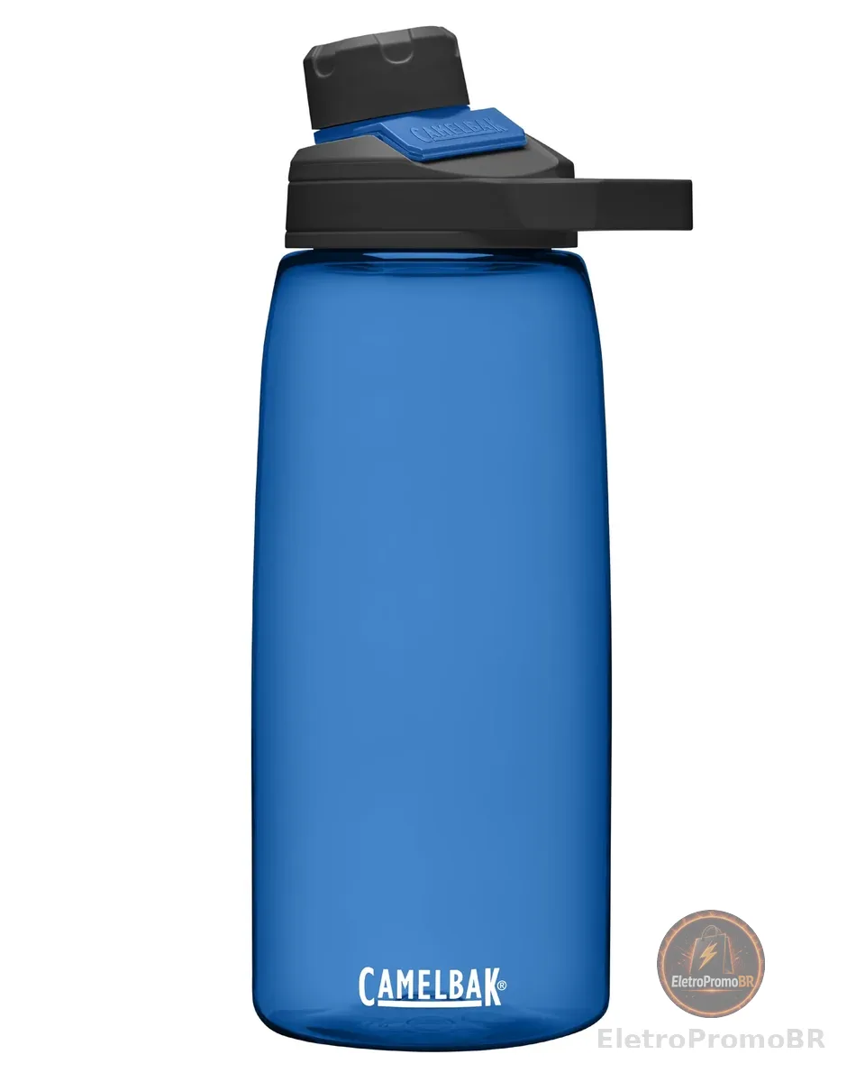 CamelBak, Garrafa de Água Chute Mag de 1 Litro, com tampa magnética e renovação em Tritan, Livre de BPA, na cor Azul