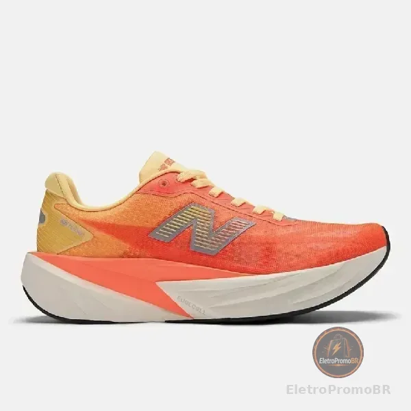 Tênis New Balance Fuelcell Rebel V5 Feminino Laranja/preto 36,0 Br