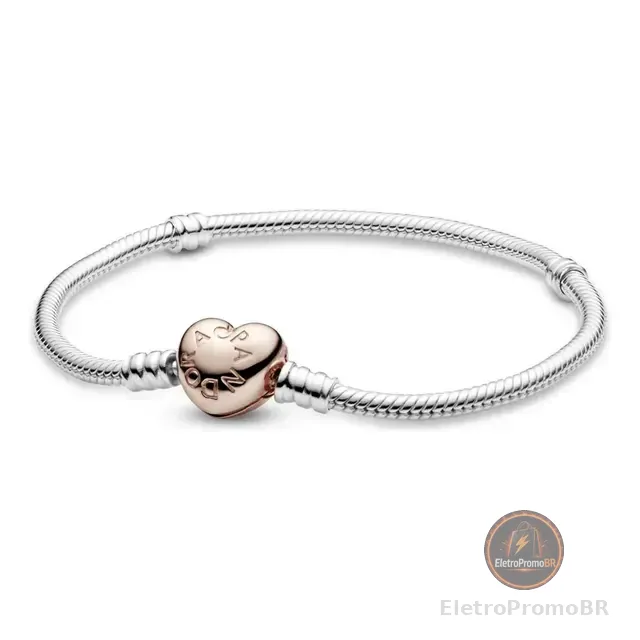 Bracelete Pandora Moments Fecho De Coracao