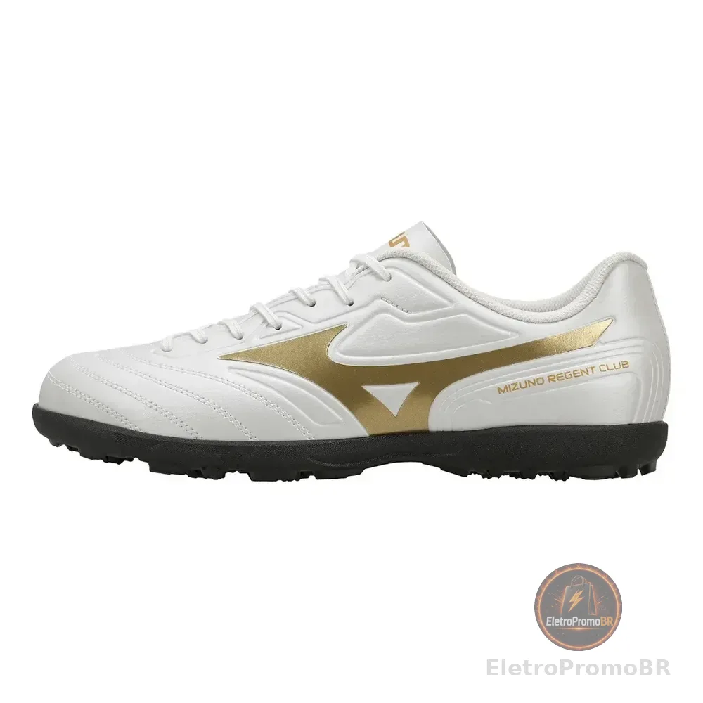 Chuteira Society Morelia Club As Mizuno 1711-branco/dourado 41