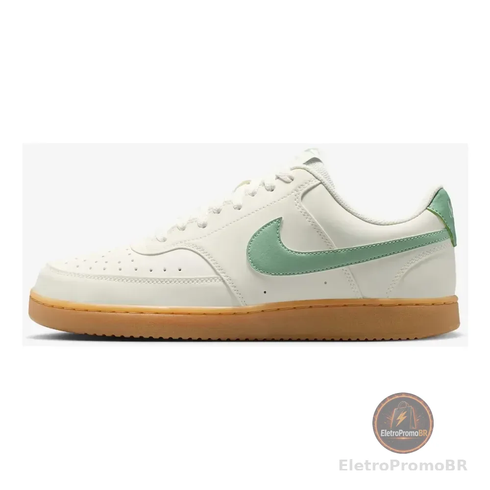 Tênis Nike Court Vision Low V2 Masculino Branco/verde 41 Br