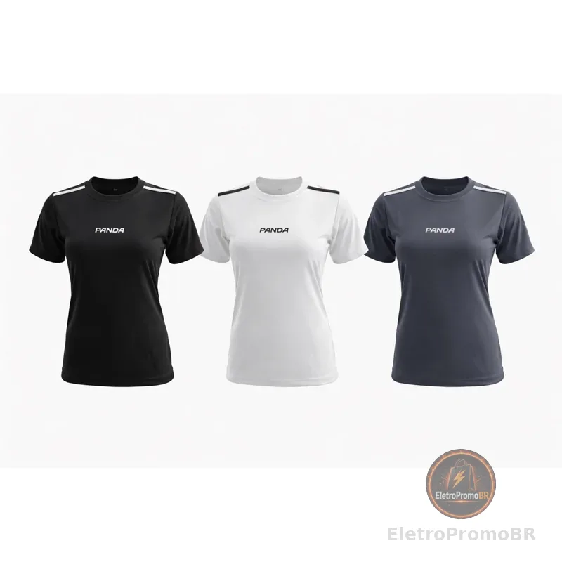 kit com 3 camisetas dry fit feminina com proteção uv para academia/treino/corrida (COD01)