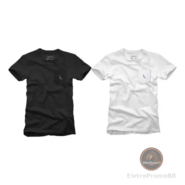 Kit 2 Camisetas Bolso Cb Pica-pau Xadrez Reserva