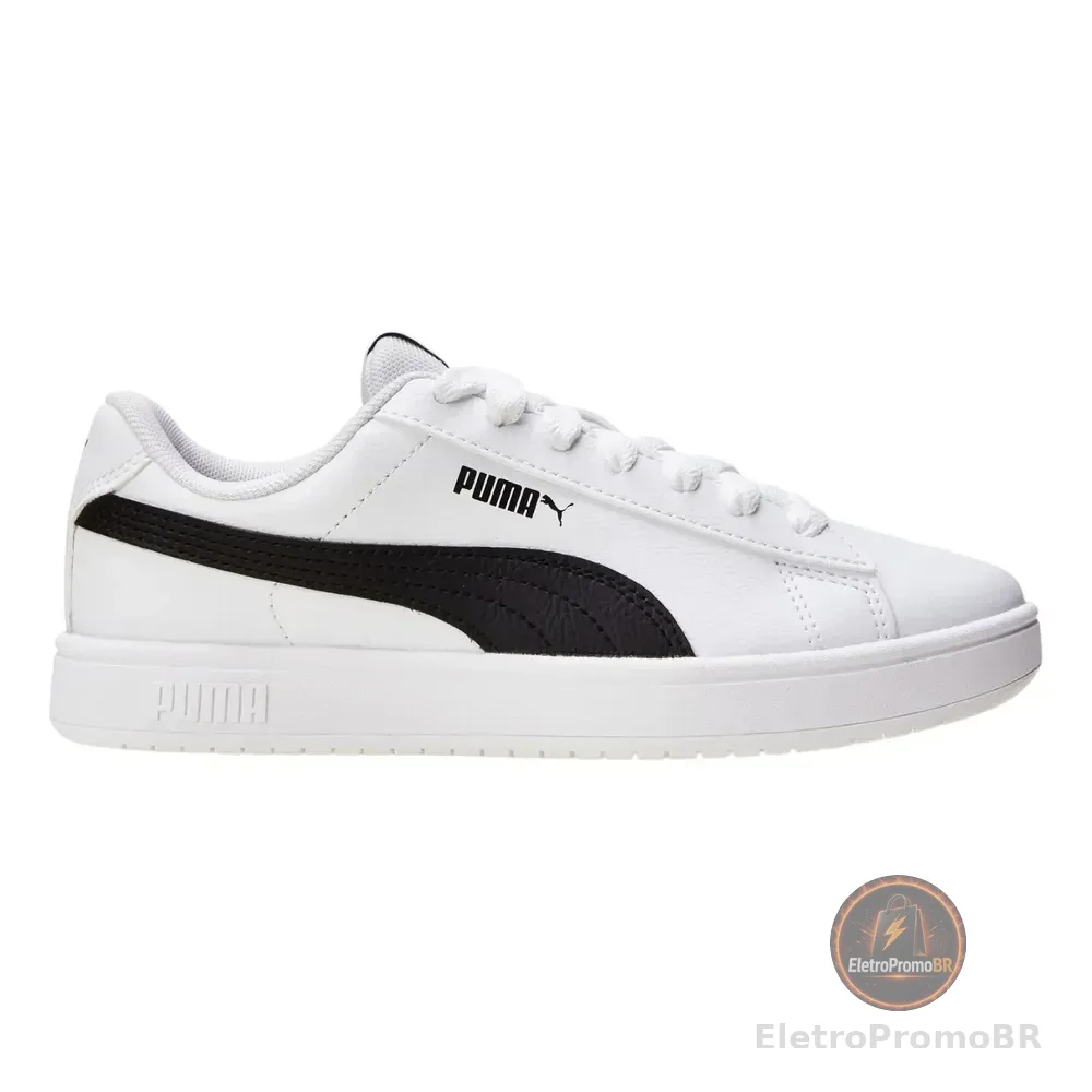 Tênis Infantil Masculino E Feminino Rickie Classic Puma Puma White-puma Black Lisa 34 Br