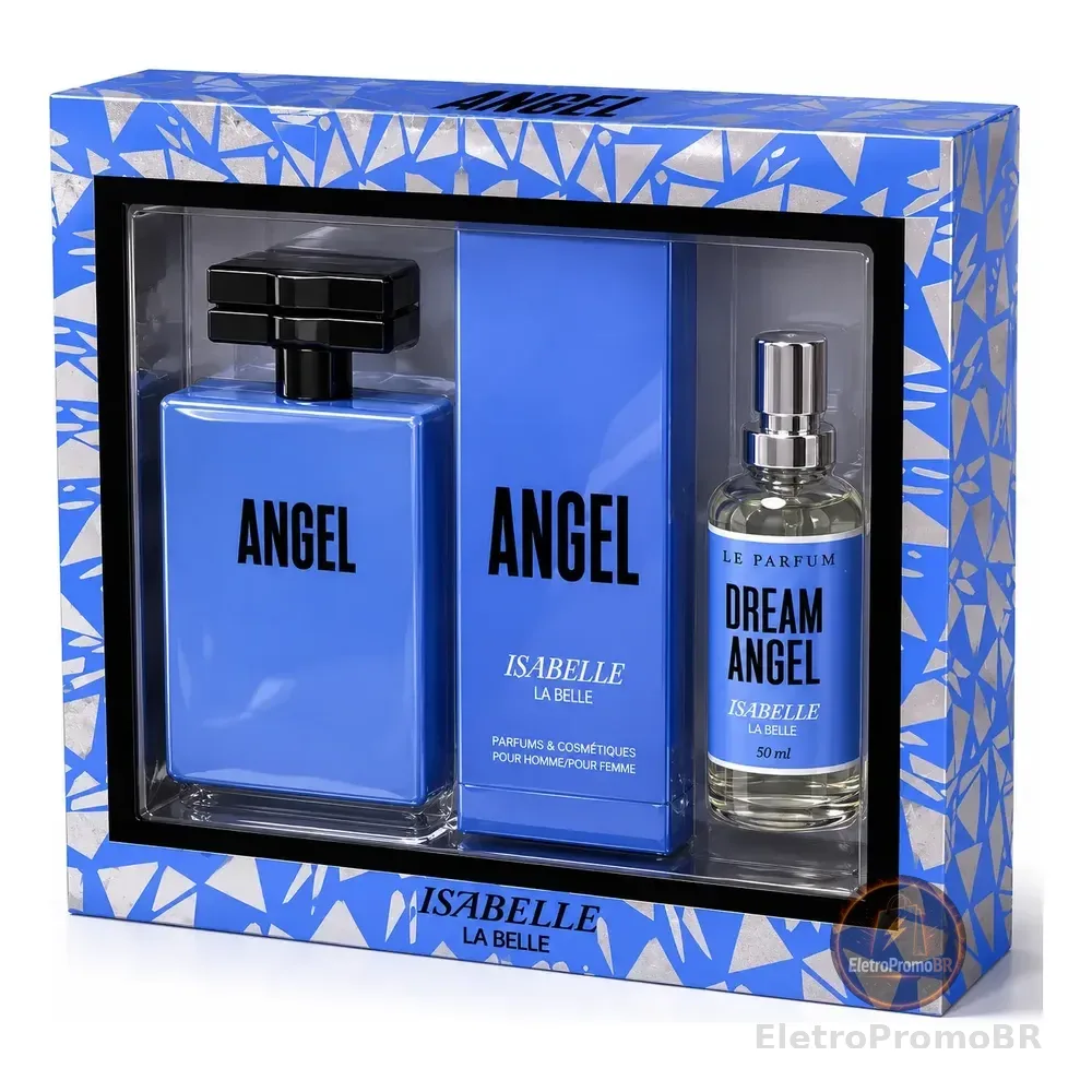 Kit Presente Combo Angel Isabelle La Belle Kit 3 Unissex