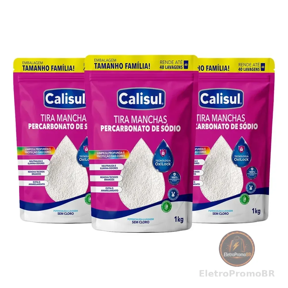 Percarbonato De Sódio Limpador Clareador Tira Manchas - 3kg