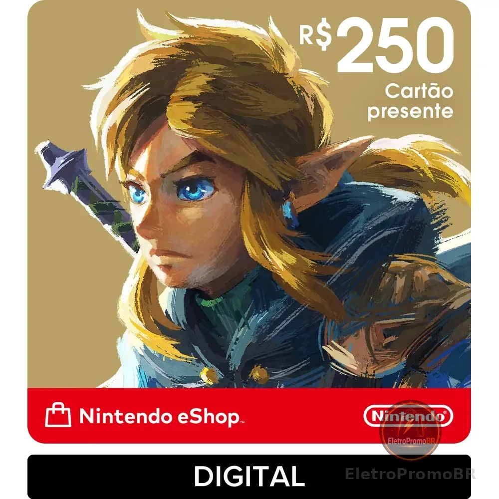 Nintendo Gift Card Eshop R$ 250 (digital)
