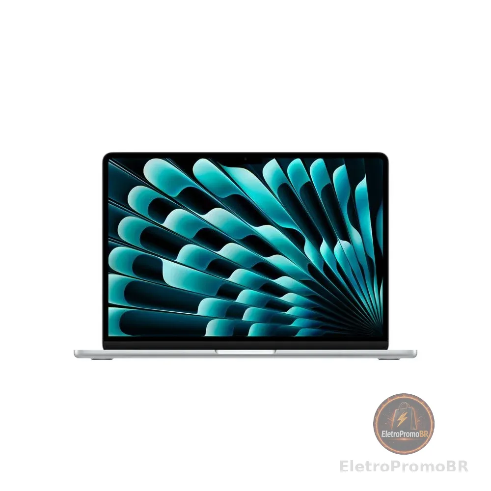 Apple 2026 MacBook Air (de 13 polegadas, Chip M5 da Apple com CPU de 10 núcleos e GPU de 10 núcleos., 24GB Memória unificada, 1 TB) - Prateado