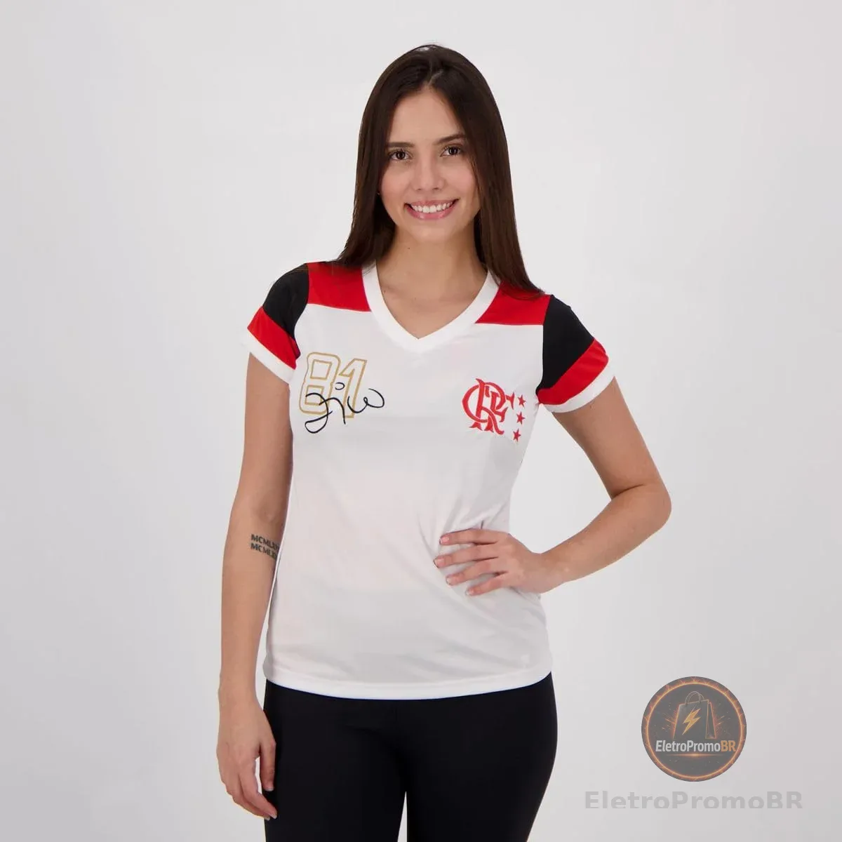 Camisa Flamengo Zico Retrô nº10 Feminina
