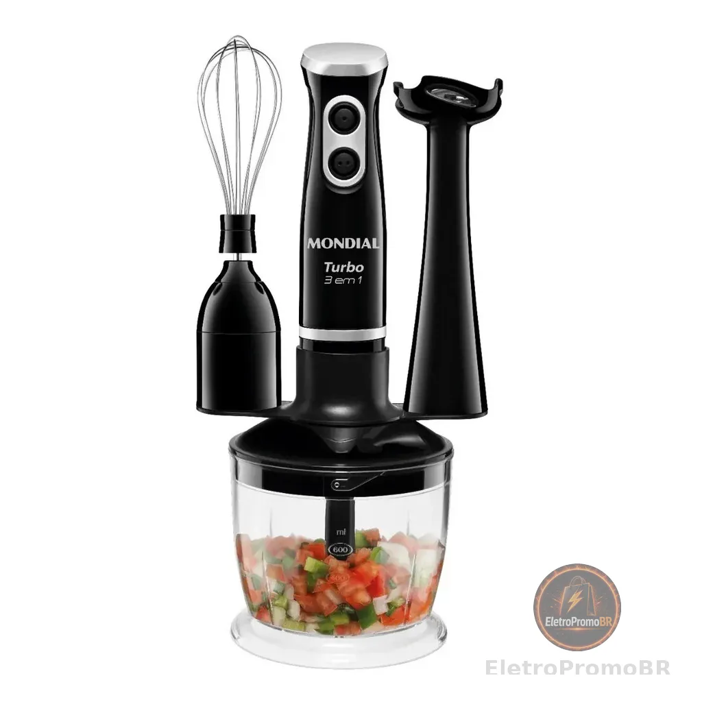 Mixer Turbo Mondial M-14 3 em 1 Potencia 350w 60Hz