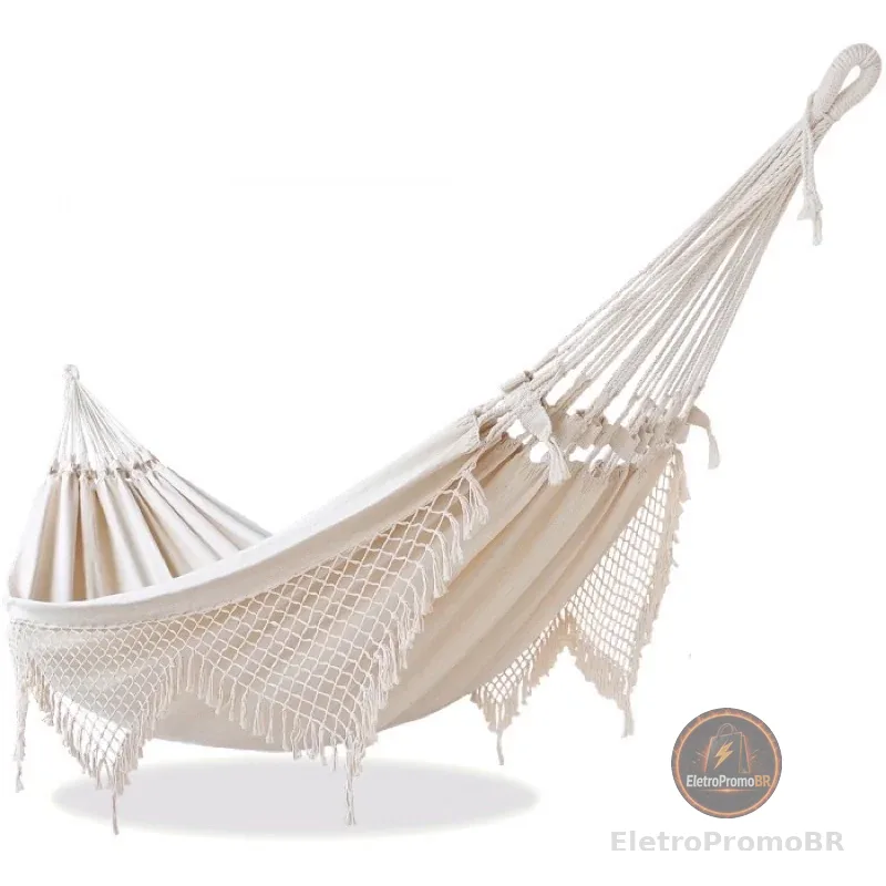 Rede De Descanso Dormir Aconchego Casal Decorativa