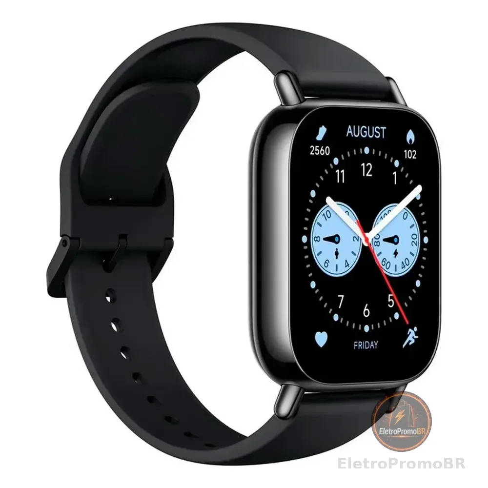 Relógio Smartwatch Redmi Watch 5 Lite Com Gps Caixa Black Preto