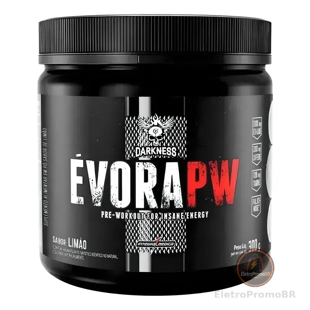 Pre Treino Muito Forte Darkness Evora Pw Betaalanina 300g Limão