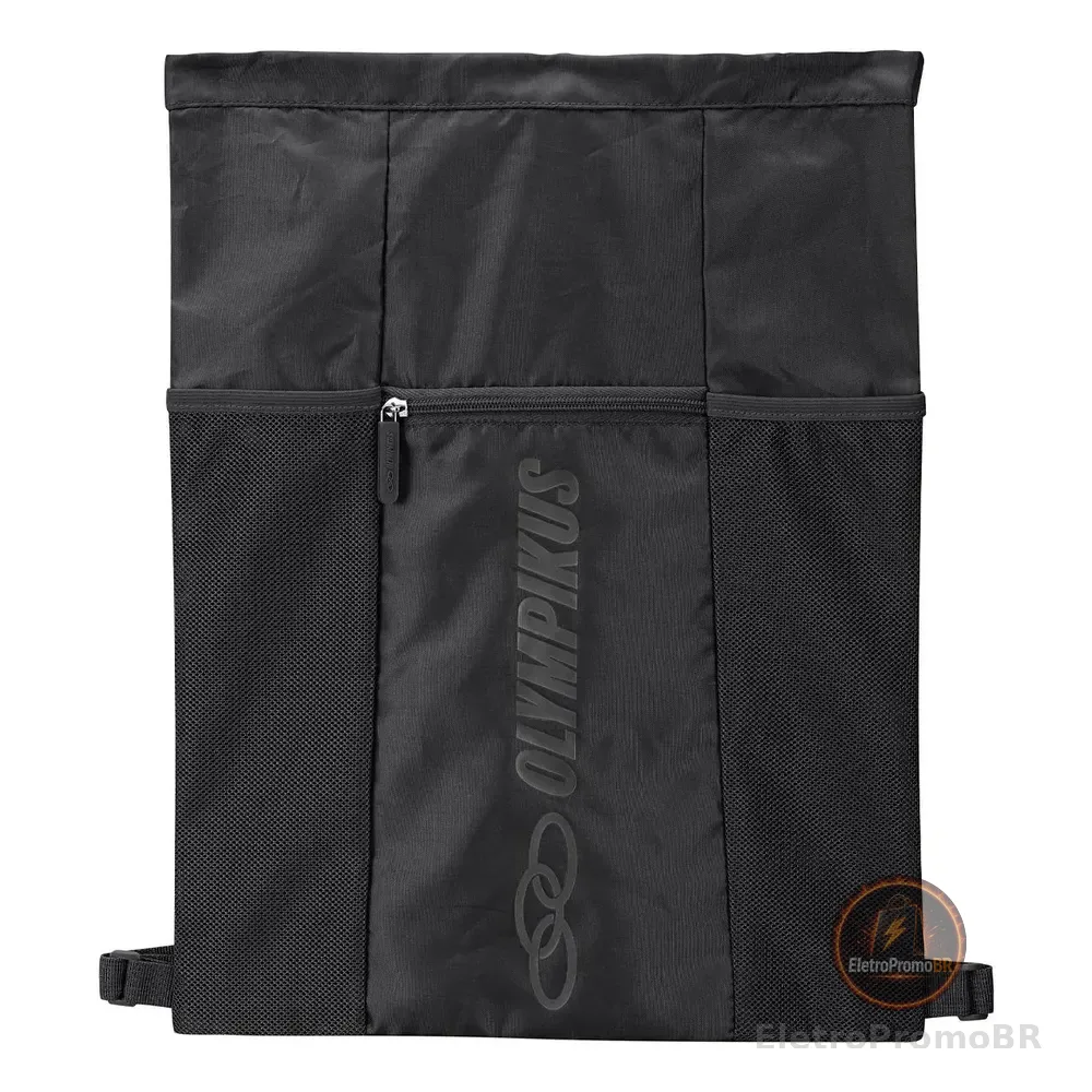 Mochila Sacola Bolsa De Academia Gym Bag Preto Olympikus Preto Liso