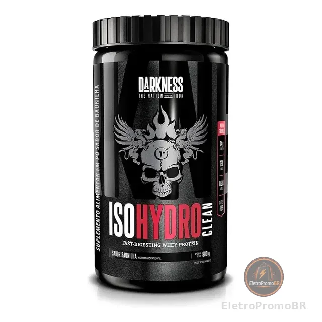 Iso Hydro Clean 900g Whey Isolado E Hidrolisado - Darkness