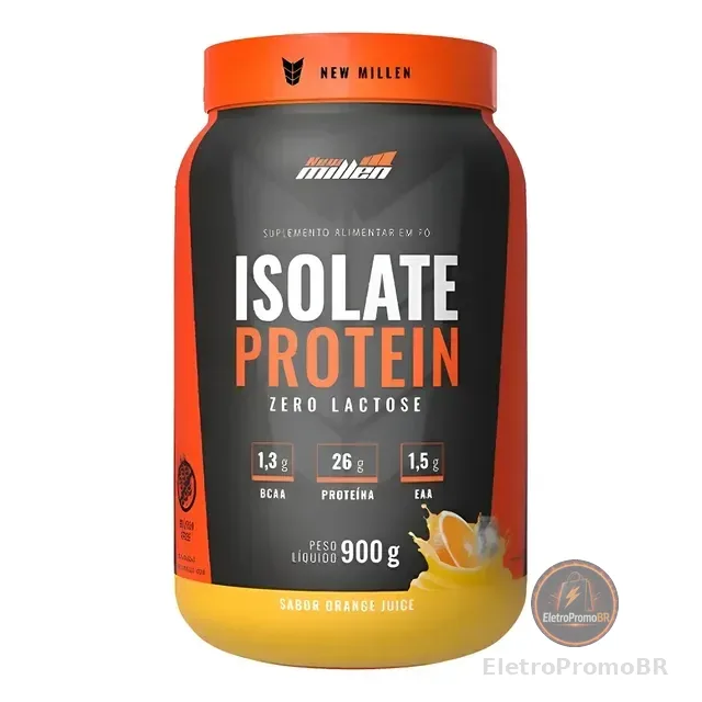 Whey Isolado Zero Lactose Suplemento Em Pó 900g New Millen