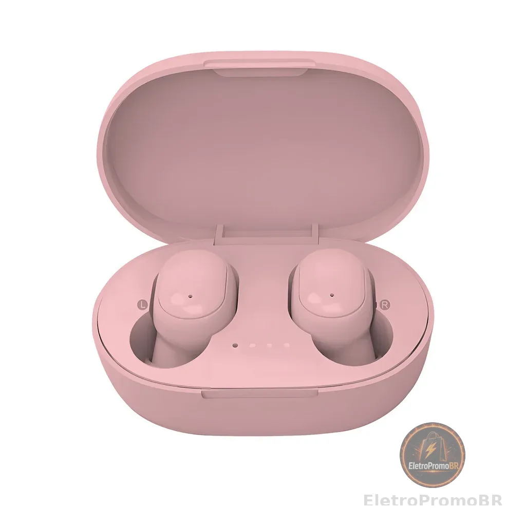 A6S Fone de Ouvido TWS Bluetooth Estéreo Sem Fio Ideal para Trabalho Estudo Viagem