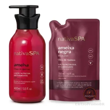 Combo Nativa Spa: Loção Hidratante Desodorante Corporal 400m
