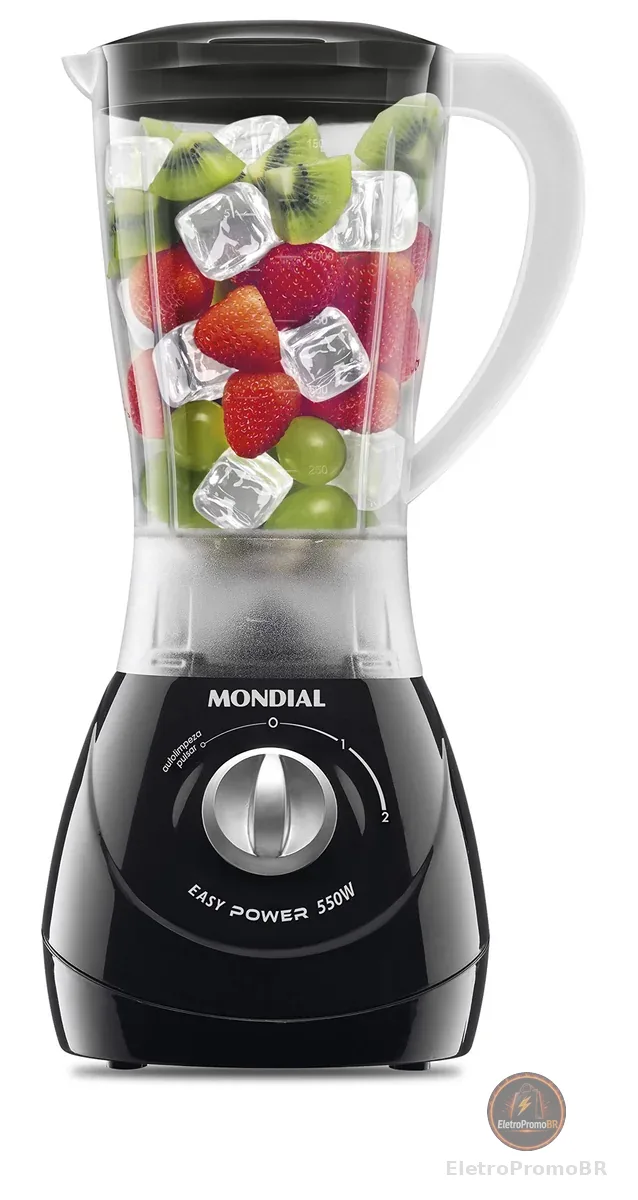 MONDIAL Liquidificador Easy Power, Preto, 550W, 110V - L-550-B