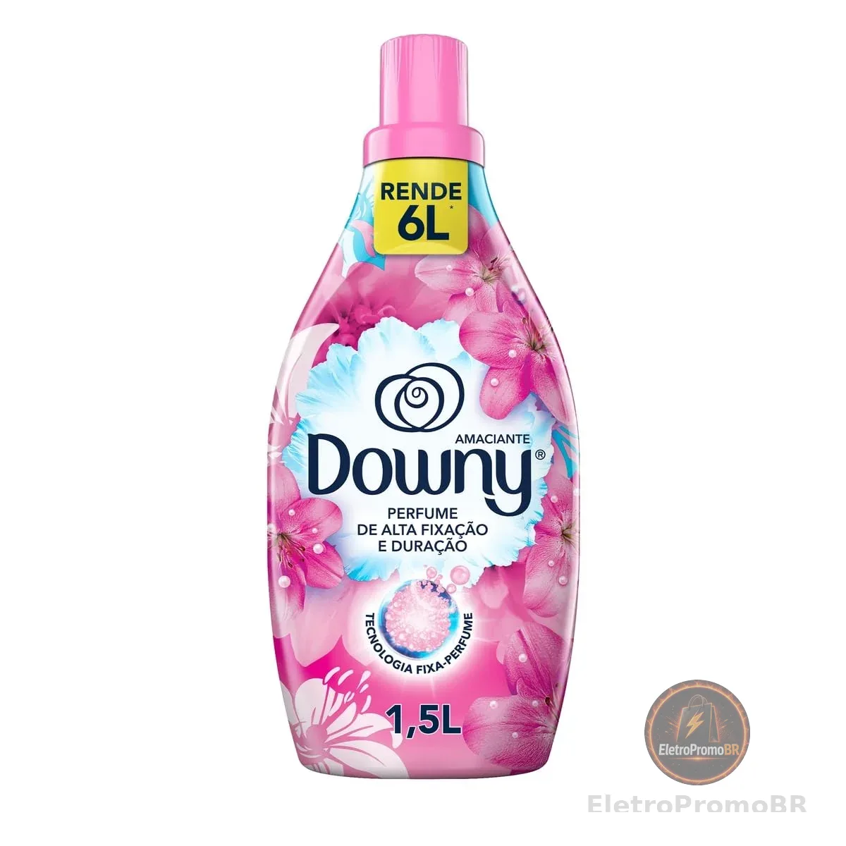 Downy Amaciante Concentrado Frescor Da Primavera 1.5L, Rende 6L, Perfume com Notas de Flores e Baunilha