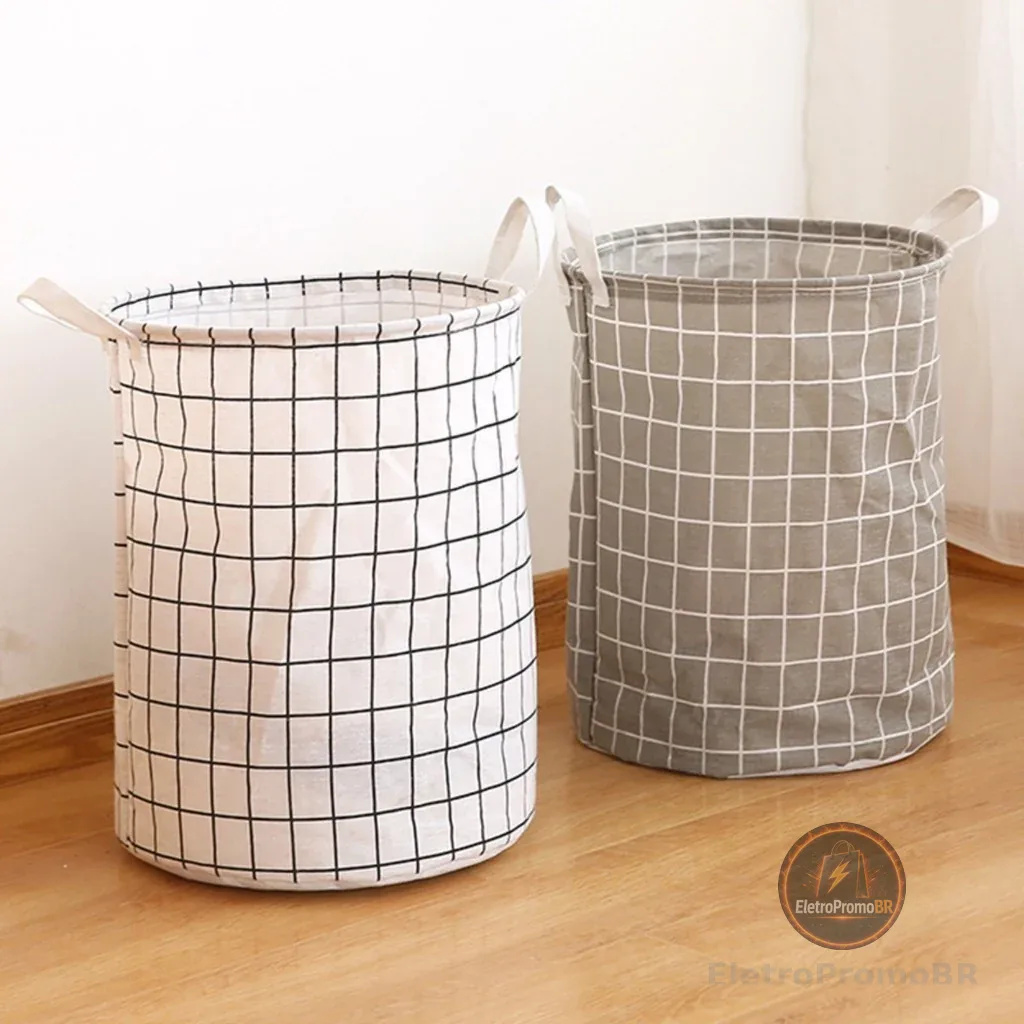Cesto De Roupas Dobrável Multiuso 40 Litros Impermeável Compacto E Versátil 40L Para Roupa Calça