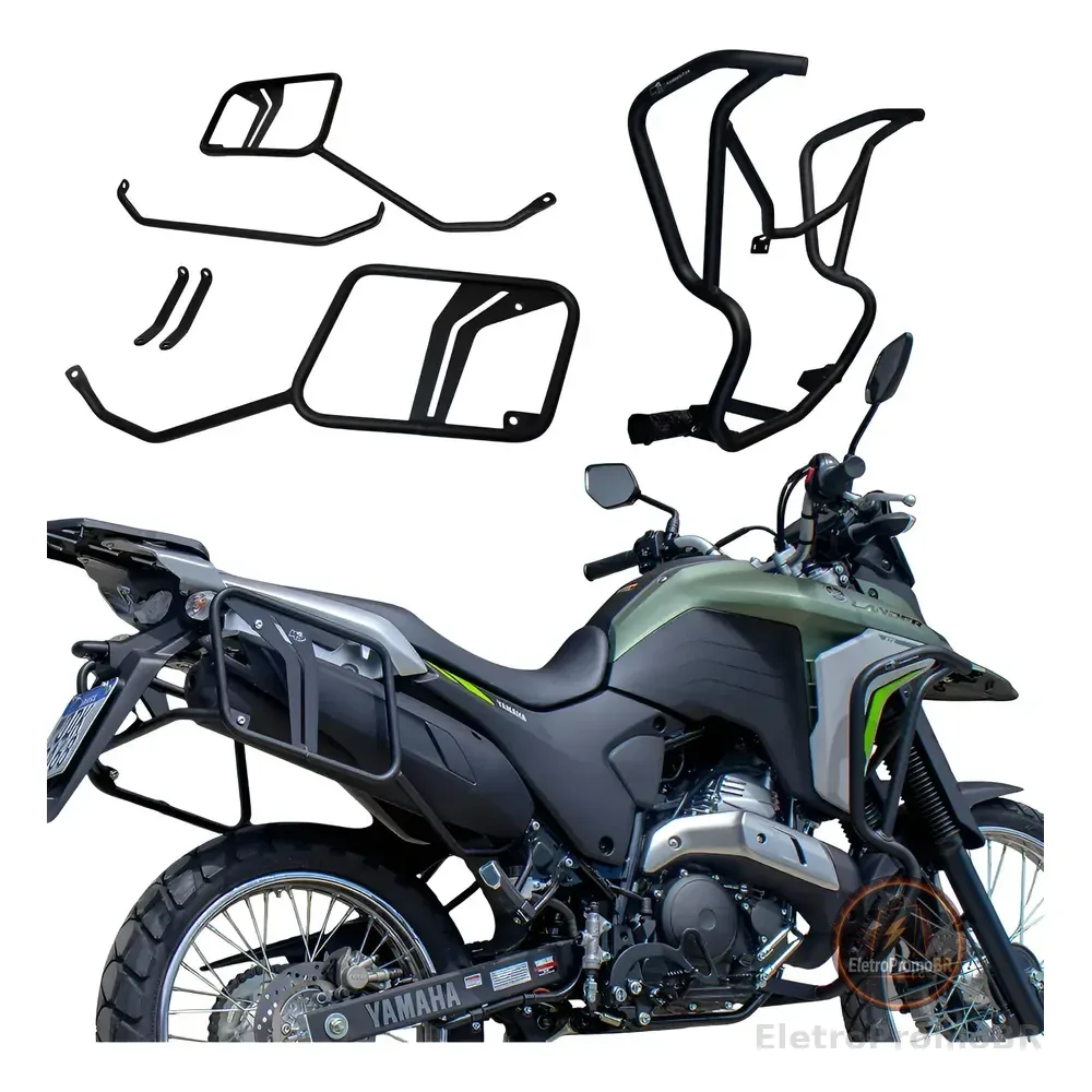 Kit Proteção Protetor D Carenagem+afastador Xtz Lander 2025